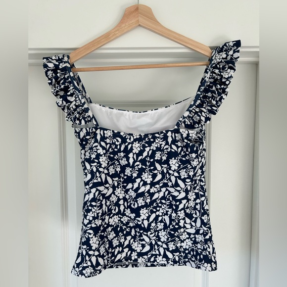 Albion BELLA tankini top, NAVY IVY - Picture 3 of 6